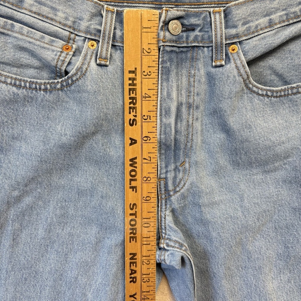 Levis 550 Relaxed Fit Tapered Leg Medium Wash Blue Jeans Mens 34x32 100 Cotton - Picture 4 of 12